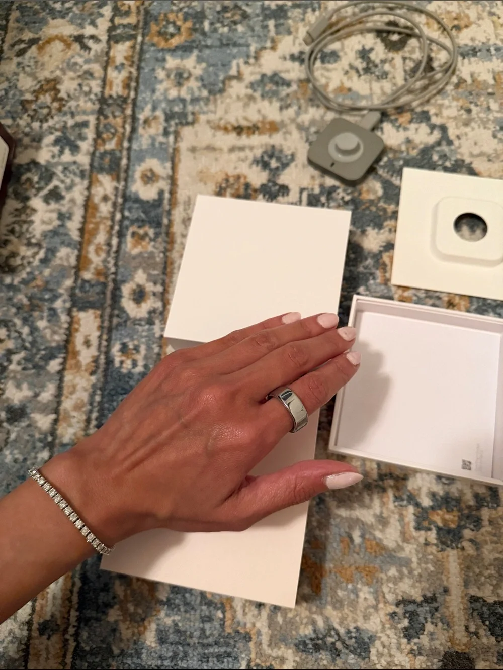 Oura Ring 4 Silver Size 7 + Dexcom Stelo CGM Bundle | lightly used